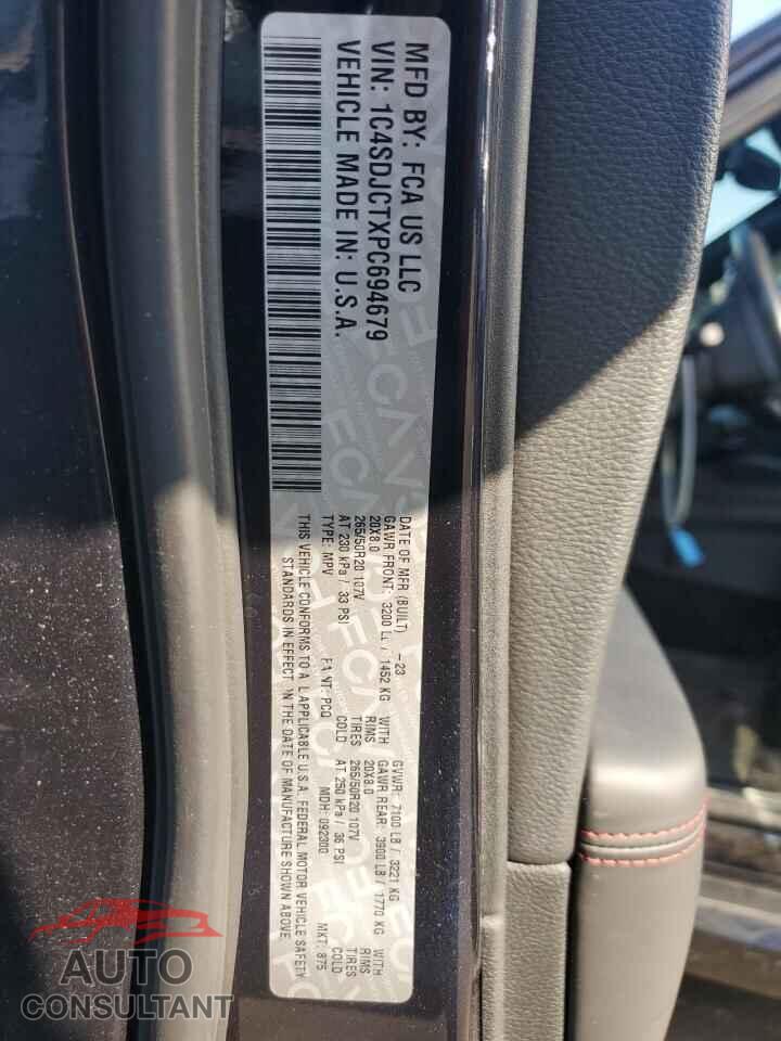 DODGE DURANGO 2023 - 1C4SDJCTXPC694679