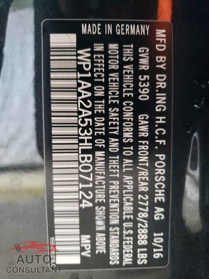 PORSCHE MACAN 2017 - WP1AA2A53HLB07124