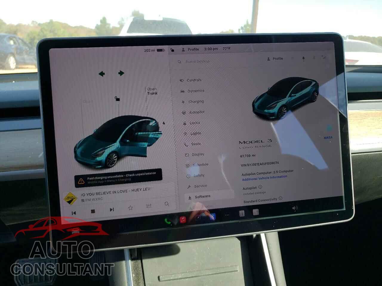 TESLA MODEL 3 2018 - 5YJ3E1EA0JF008074