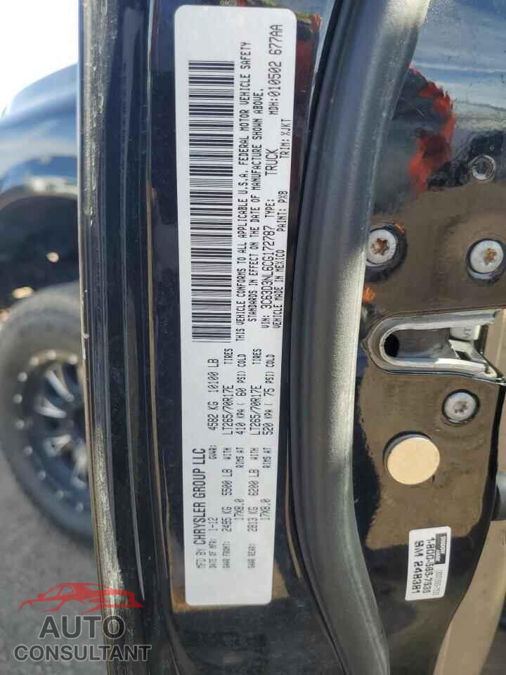 DODGE RAM 3500 2012 - 3C63D3NL6CG172787