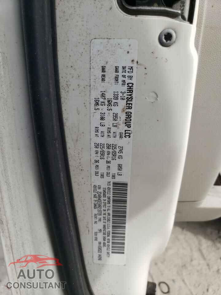 DODGE CARAVAN 2010 - 2D4RN4DE5AR219729