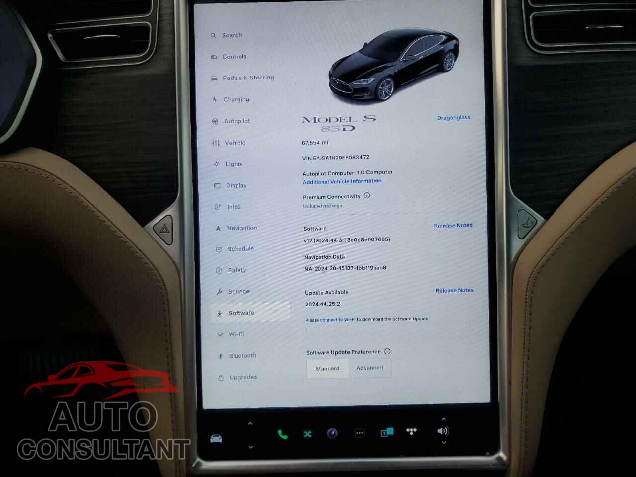 TESLA MODEL S 2015 - 5YJSA1H29FF083472