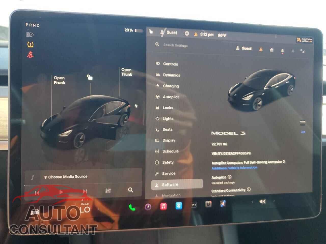 TESLA MODEL 3 2023 - 5YJ3E1EA2PF408579