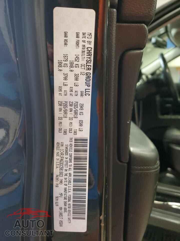 JEEP GRAND CHER 2013 - 1C4RJFAG3DC581663