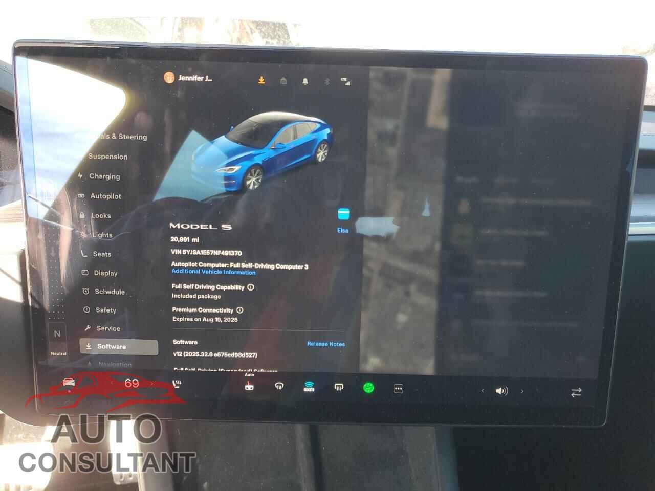 TESLA MODEL S 2022 - 5YJSA1E57NF491370