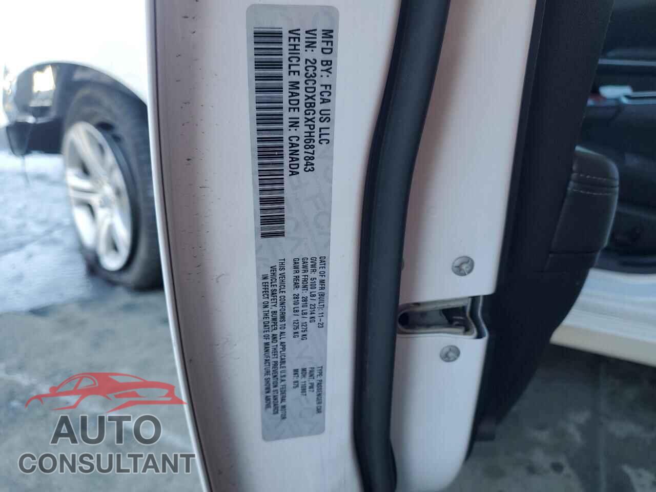 DODGE CHARGER 2023 - 2C3CDXBGXPH687843
