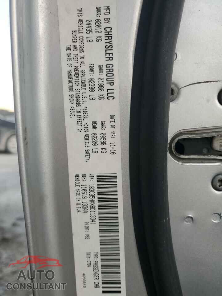DODGE CALIBER 2011 - 1B3CB5HAXBD113341