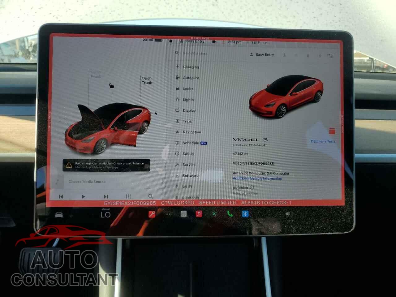 TESLA MODEL 3 2018 - 5YJ3E1EA2JF009985