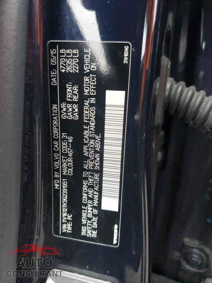 VOLVO S60 2016 - YV1612TK9G2391951