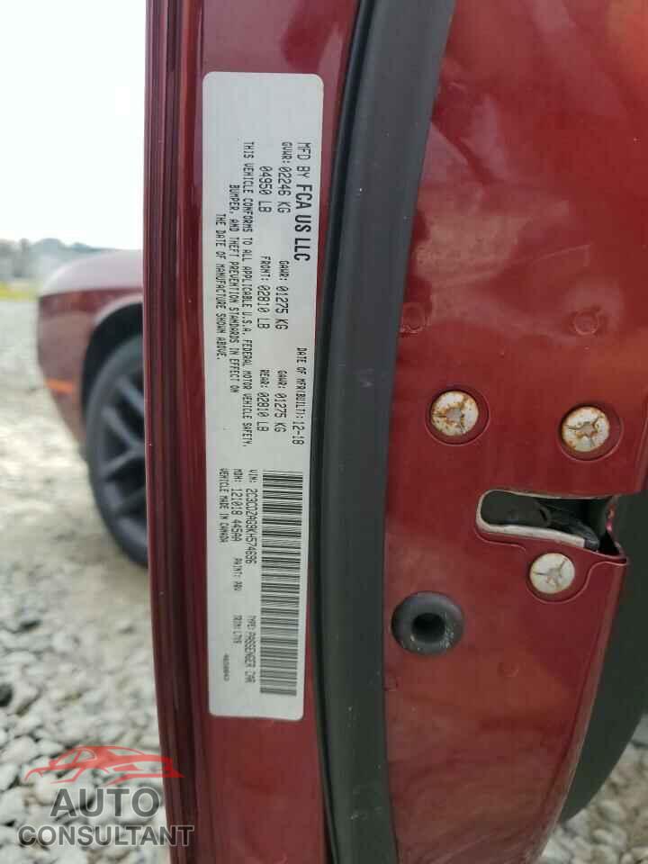 DODGE CHALLENGER 2019 - 2C3CDZAG9KH574696