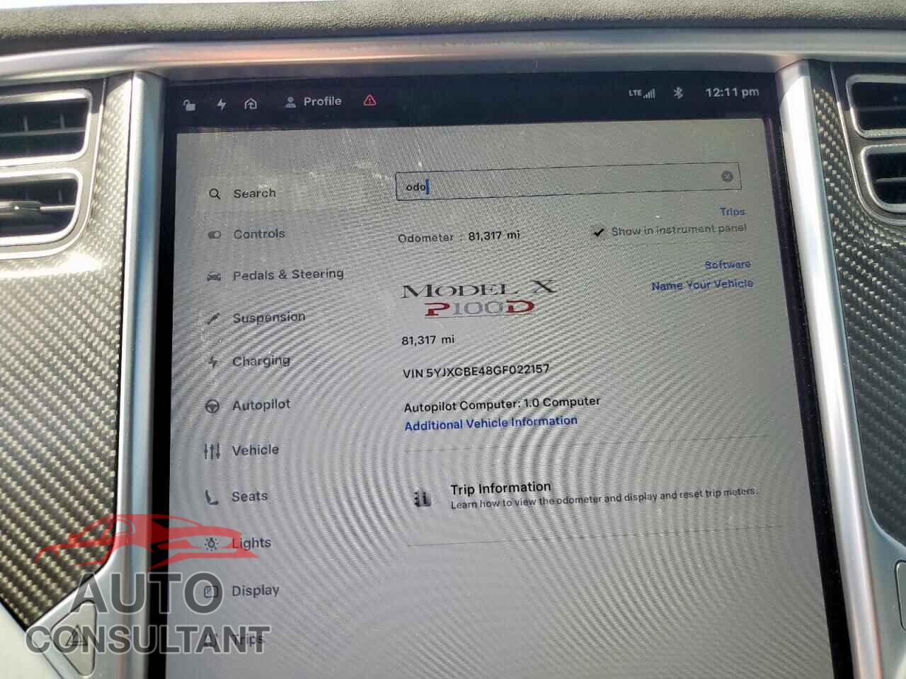 TESLA MODEL X 2016 - 5YJXCBE48GF022157