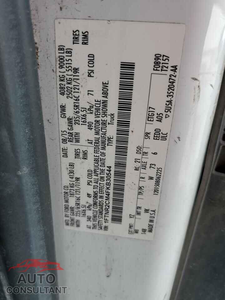 FORD TRANSIT 2015 - 1FTNR2CM4FKB30544