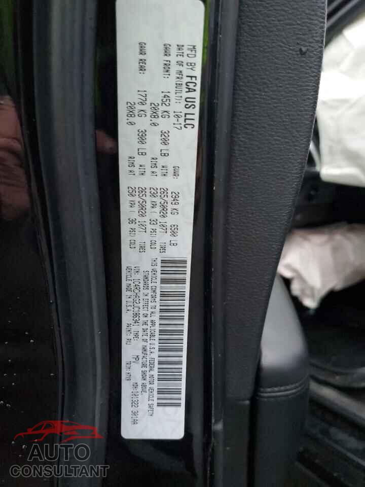 DODGE DURANGO 2018 - 1C4RDHAG2JC186341