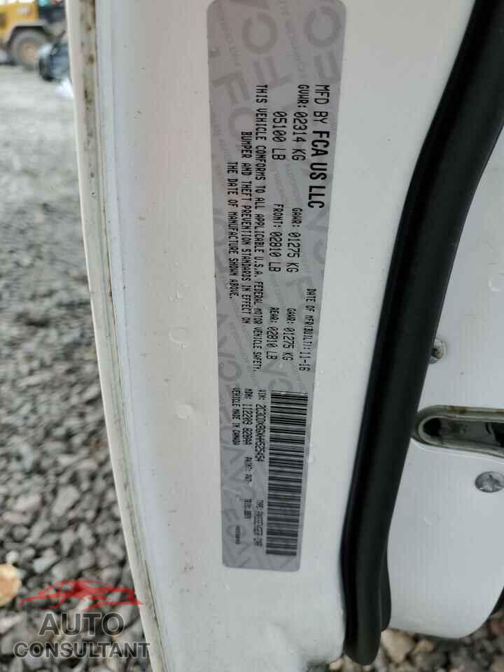 DODGE CHARGER 2017 - 2C3CDXBGXHH525454