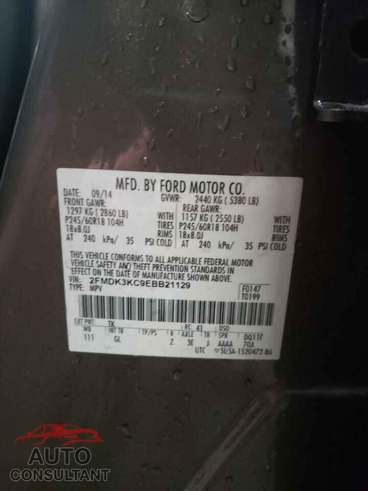 FORD EDGE 2014 - 2FMDK3KC9EBB21129