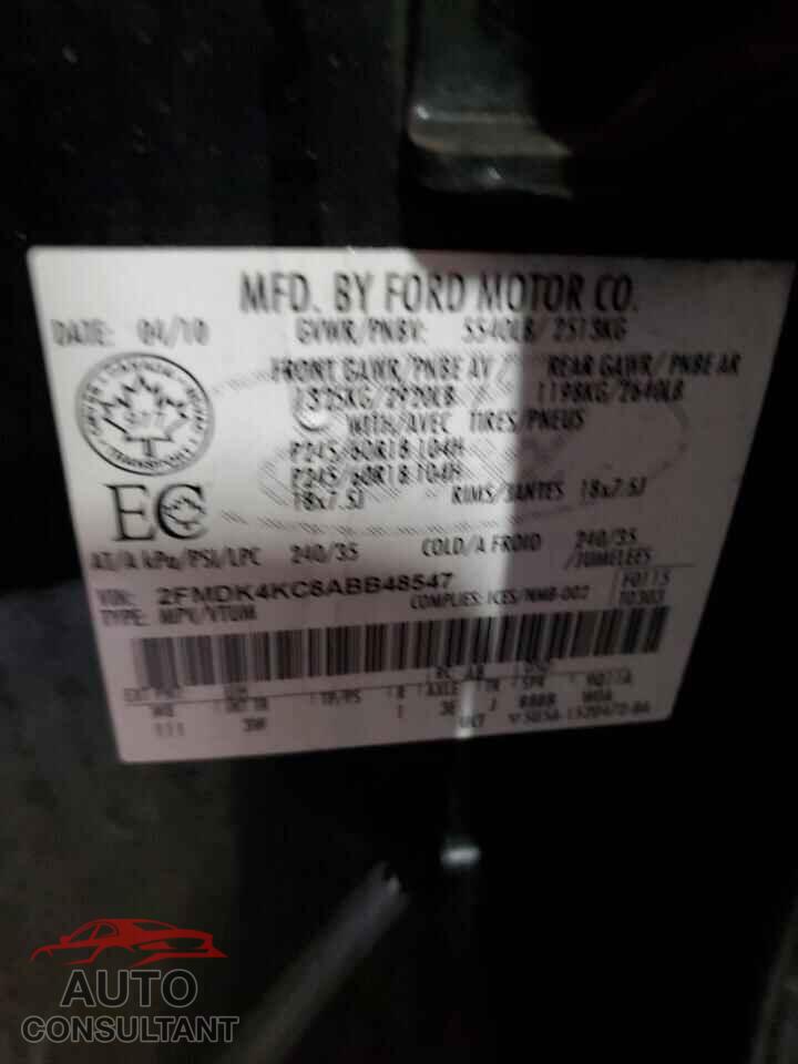 FORD EDGE 2010 - 2FMDK4KC8ABB48547