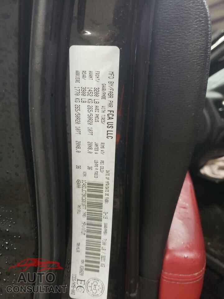 DODGE DURANGO 2019 - 1C4SDJCT9KC691877