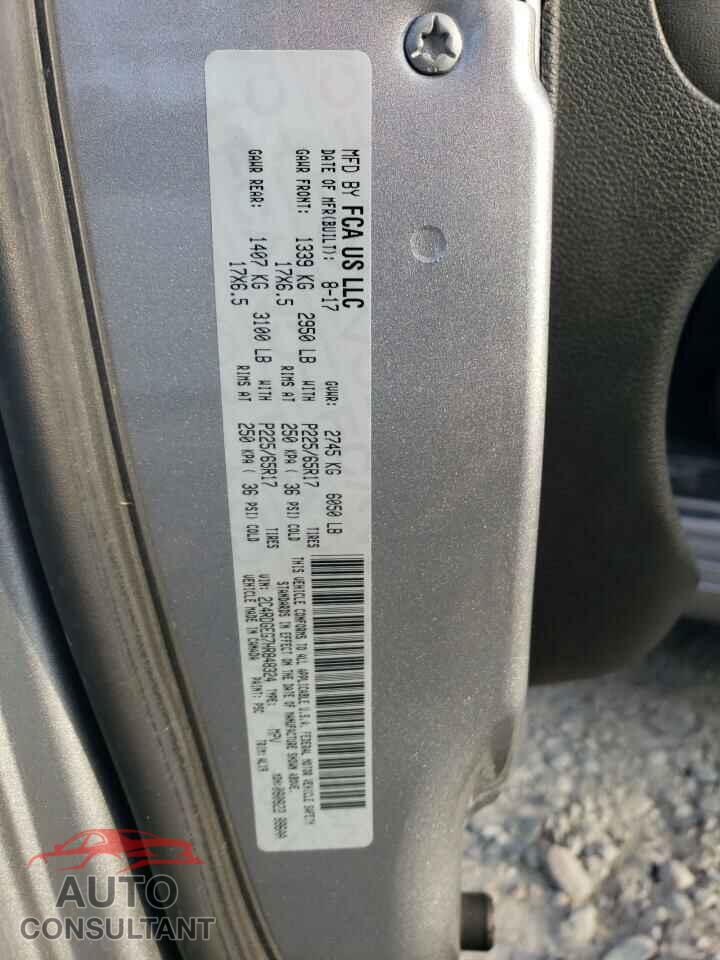 DODGE CARAVAN 2017 - 2C4RDGEG7HR848324