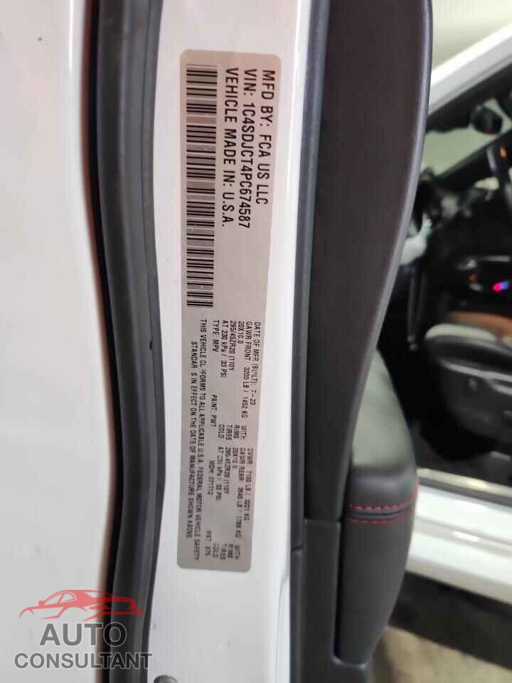 DODGE DURANGO 2023 - 1C4SDJCT4PC674587
