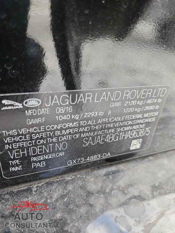 JAGUAR XE 2017 - SAJAE4BG1HA963875