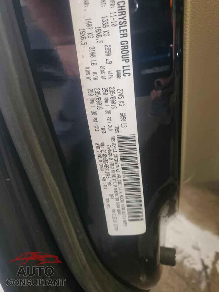 DODGE CARAVAN 2011 - 2D4RN3DGXBR611800