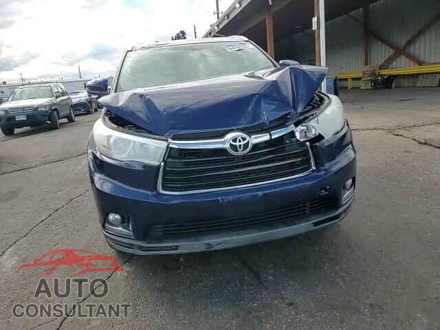 TOYOTA HIGHLANDER 2014 - 5TDDKRFH7ES053473