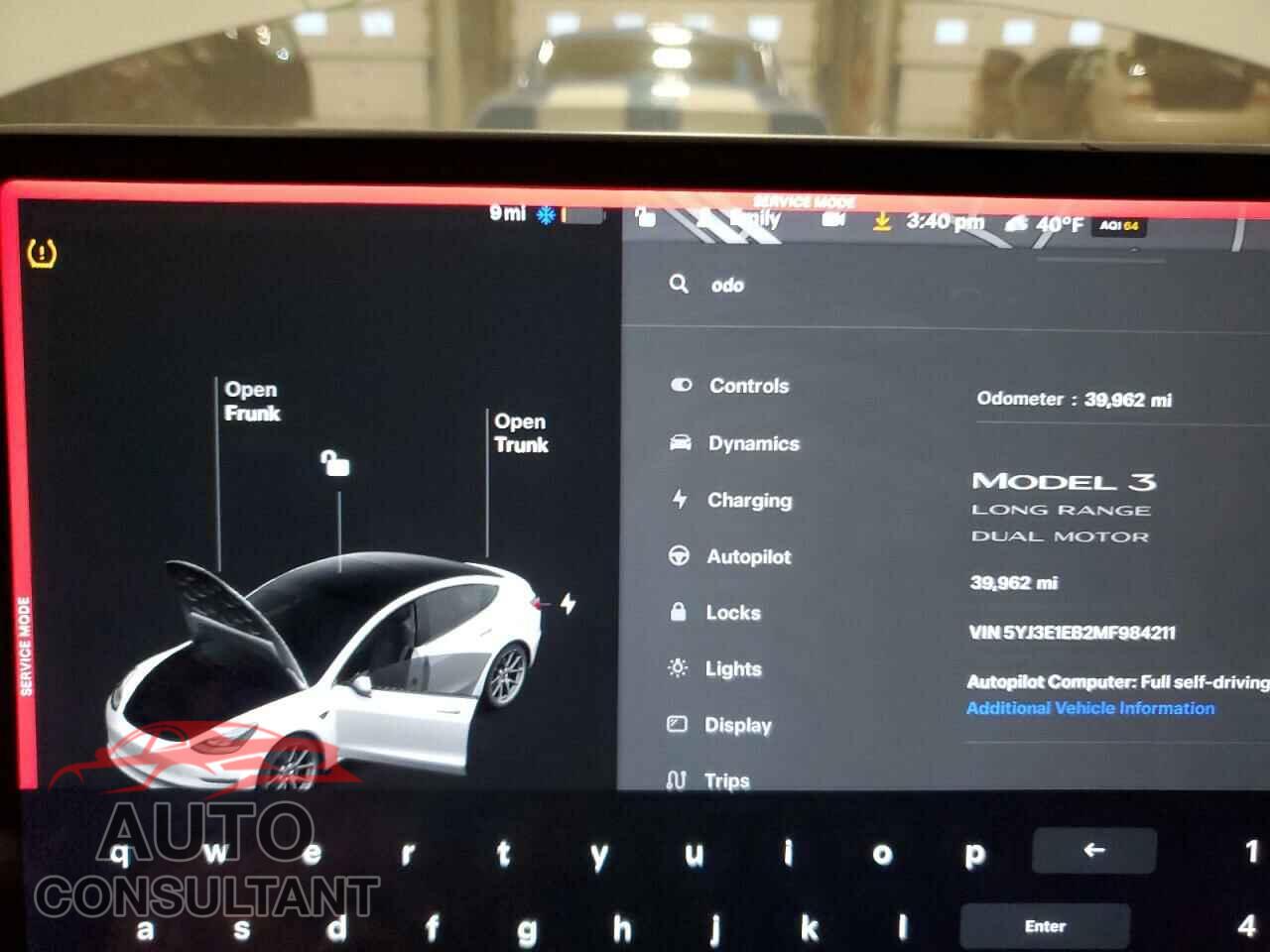 TESLA MODEL 3 2021 - 5YJ3E1EB2MF984211