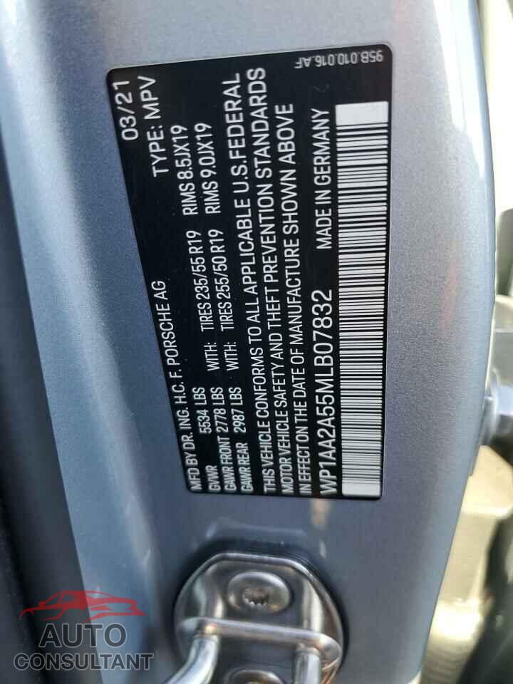 PORSCHE MACAN 2021 - WP1AA2A55MLB07832