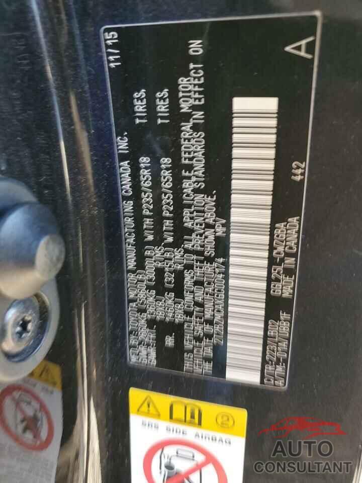 LEXUS RX350 2016 - 2T2BZMCAXGC004174