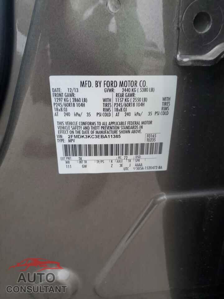 FORD EDGE 2014 - 2FMDK3KC3EBA11385