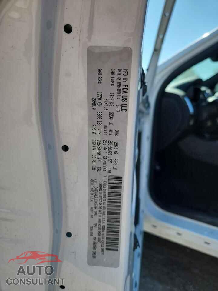 DODGE DURANGO 2018 - 1C4RDHAG3JC145796