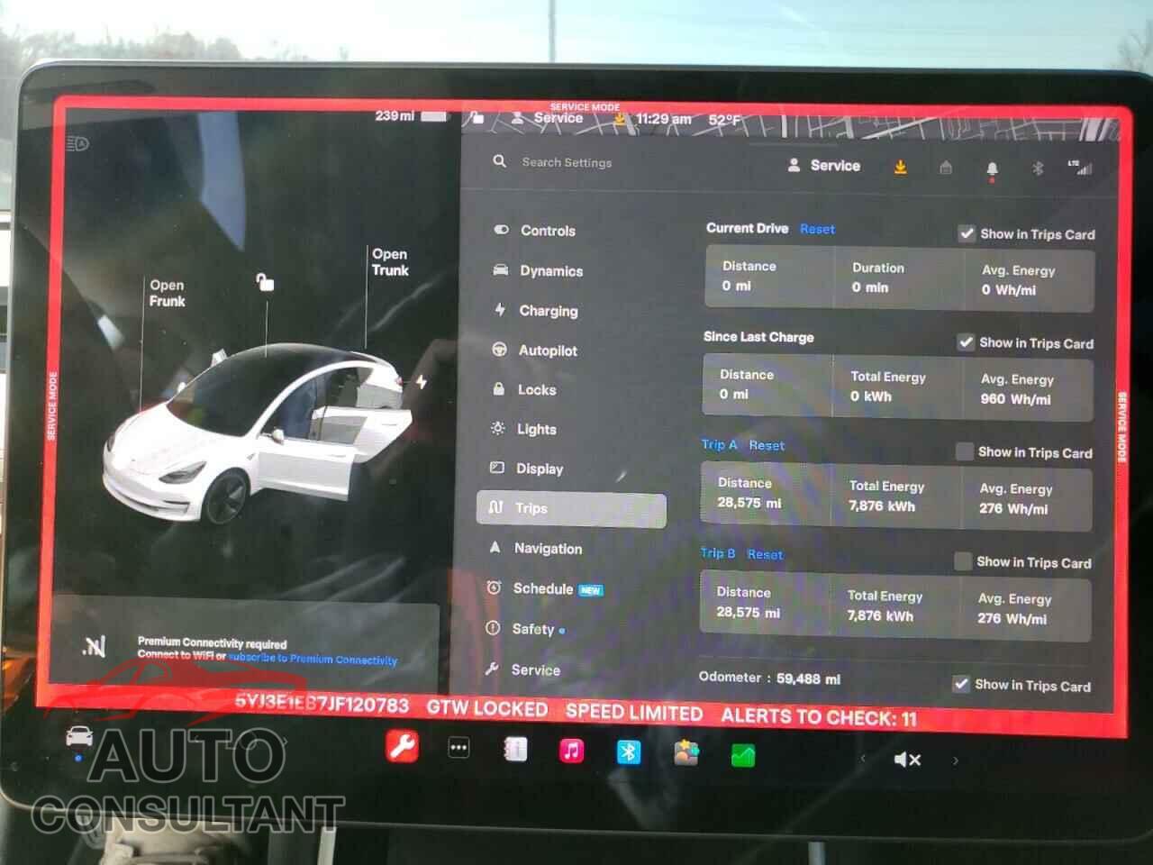 TESLA MODEL 3 2018 - 5YJ3E1EB7JF120783
