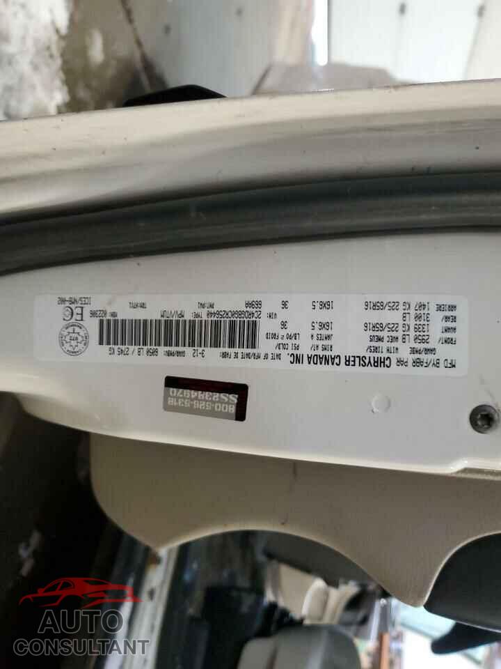 DODGE CARAVAN 2012 - 2C4RDGBG0CR256440