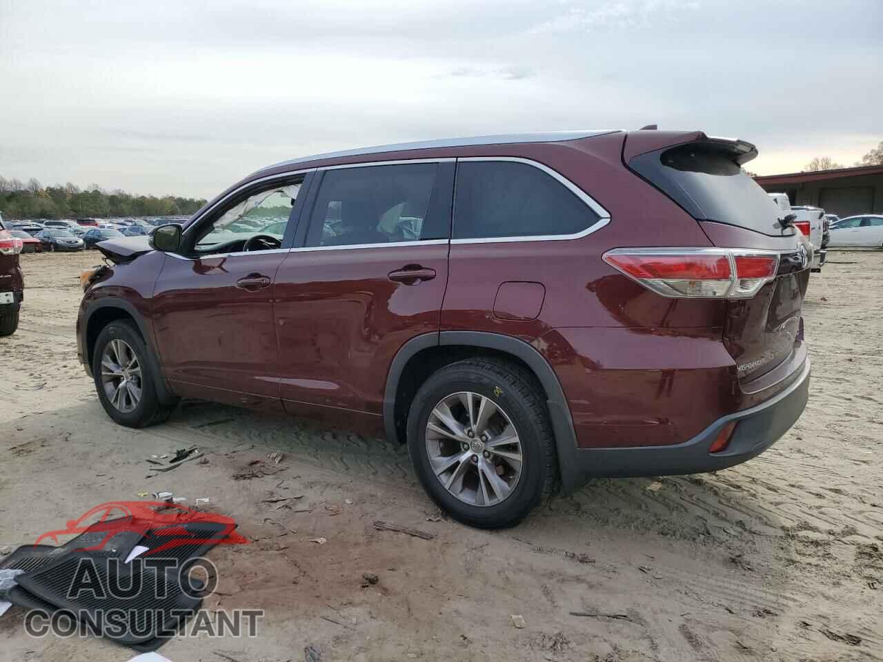 TOYOTA HIGHLANDER 2014 - 5TDJKRFH3ES016763