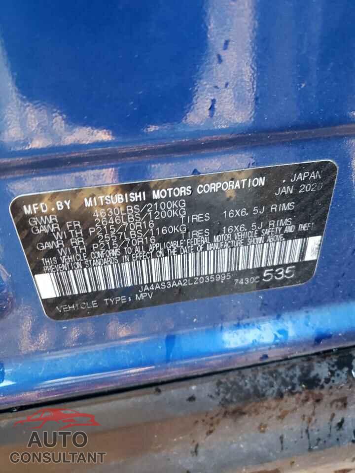 MITSUBISHI ECLIPSE 2020 - JA4AS3AA2LZ035995