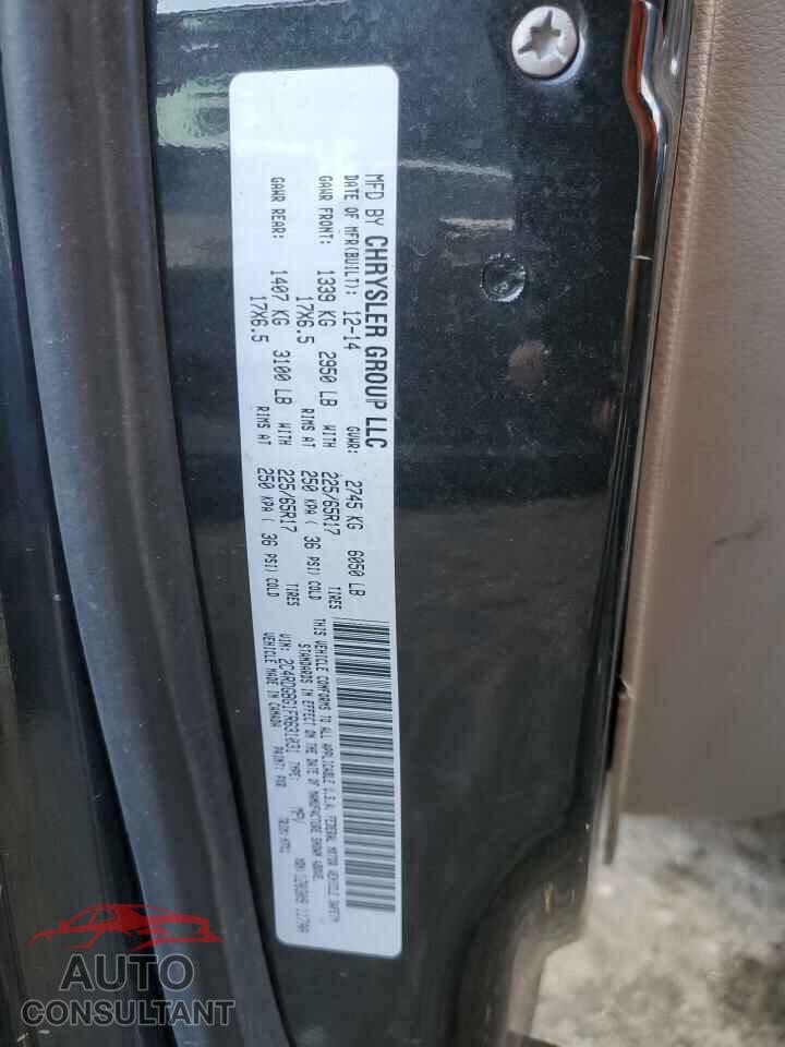 DODGE CARAVAN 2015 - 2C4RDGBG1FR631031