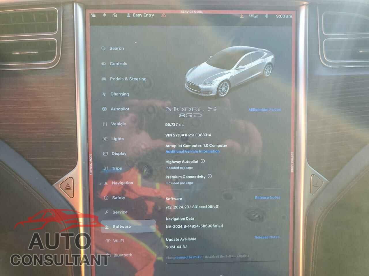 TESLA MODEL S 2015 - 5YJSA1H25FF088314