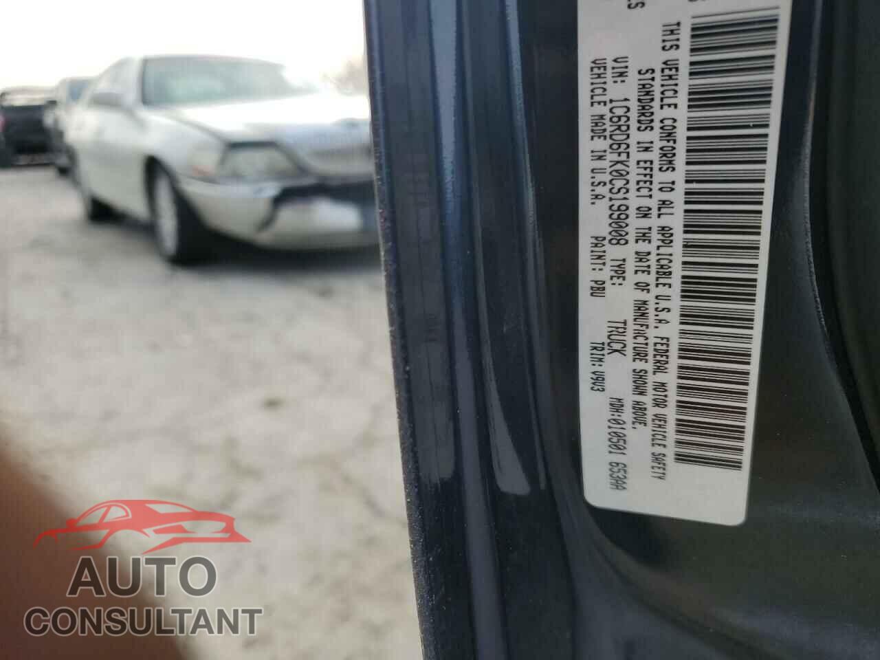 DODGE RAM 1500 2012 - 1C6RD6FK0CS199008