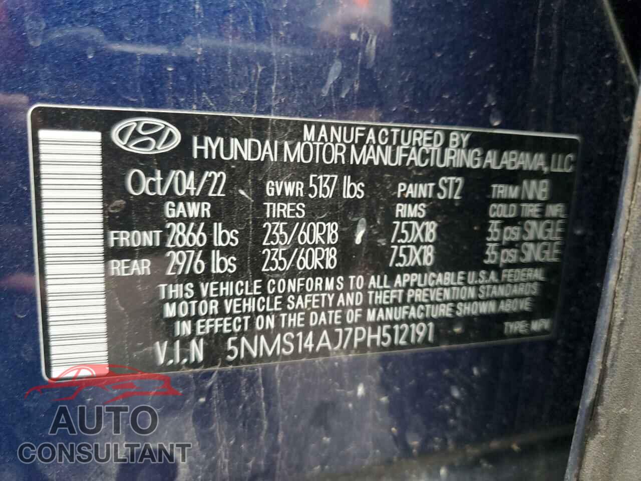 HYUNDAI SANTA FE 2023 - 5NMS14AJ7PH512191