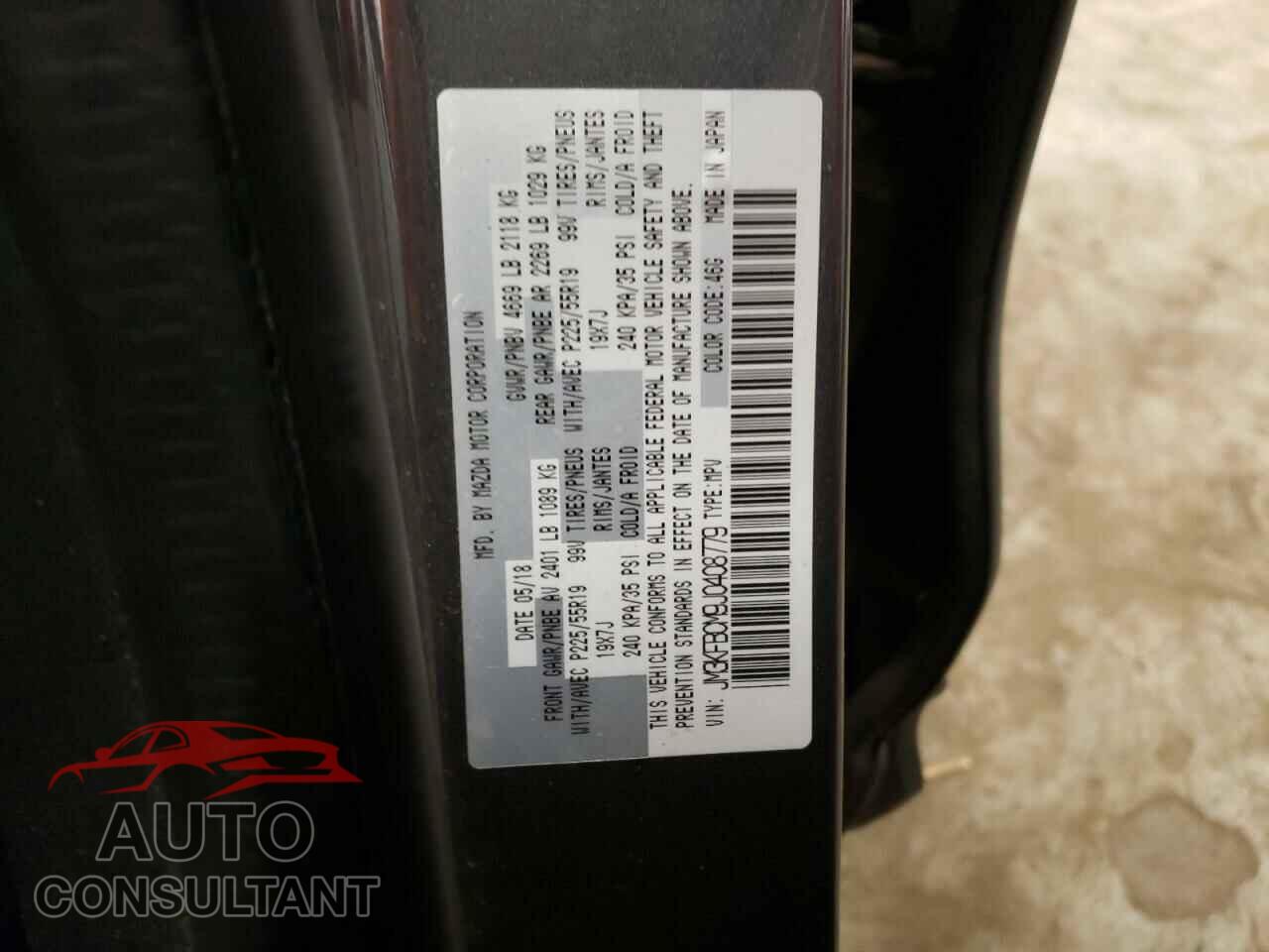 MAZDA CX-5 2018 - JM3KFBCM9J0408779
