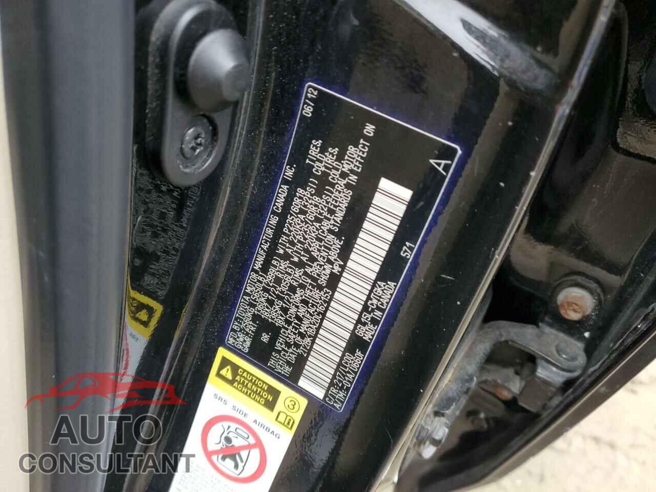 LEXUS RX350 2013 - 2T2BK1BA2DC162153