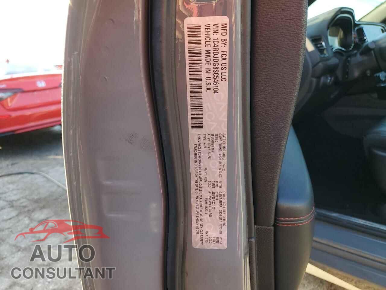 DODGE DURANGO 2025 - 1C4RDJDG8SC546104