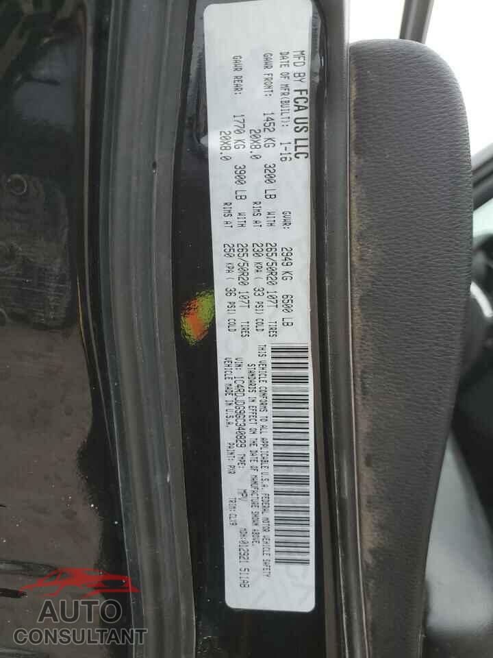 DODGE DURANGO 2016 - 1C4RDJDG9GC340829
