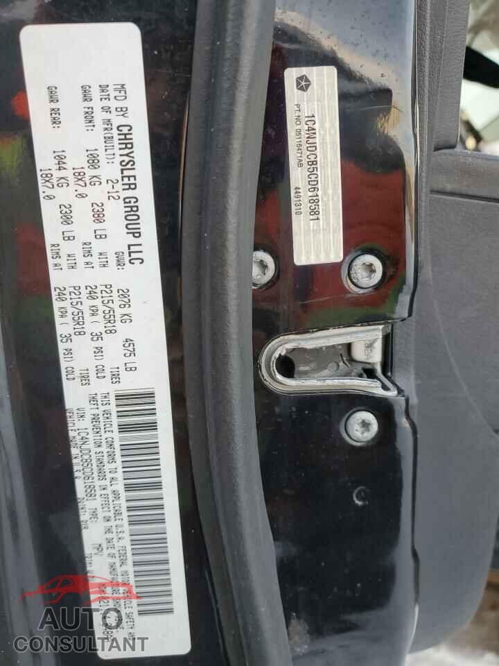 JEEP COMPASS 2012 - 1C4NJDCB5CD618581