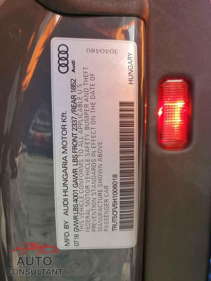AUDI TT 2017 - TRUT5CFV5H1006018