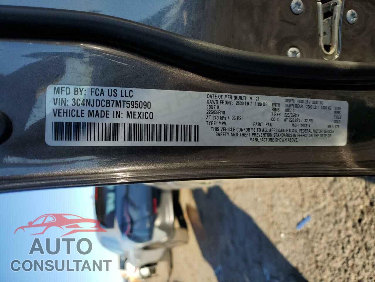 JEEP COMPASS 2021 - 3C4NJDCB7MT595090