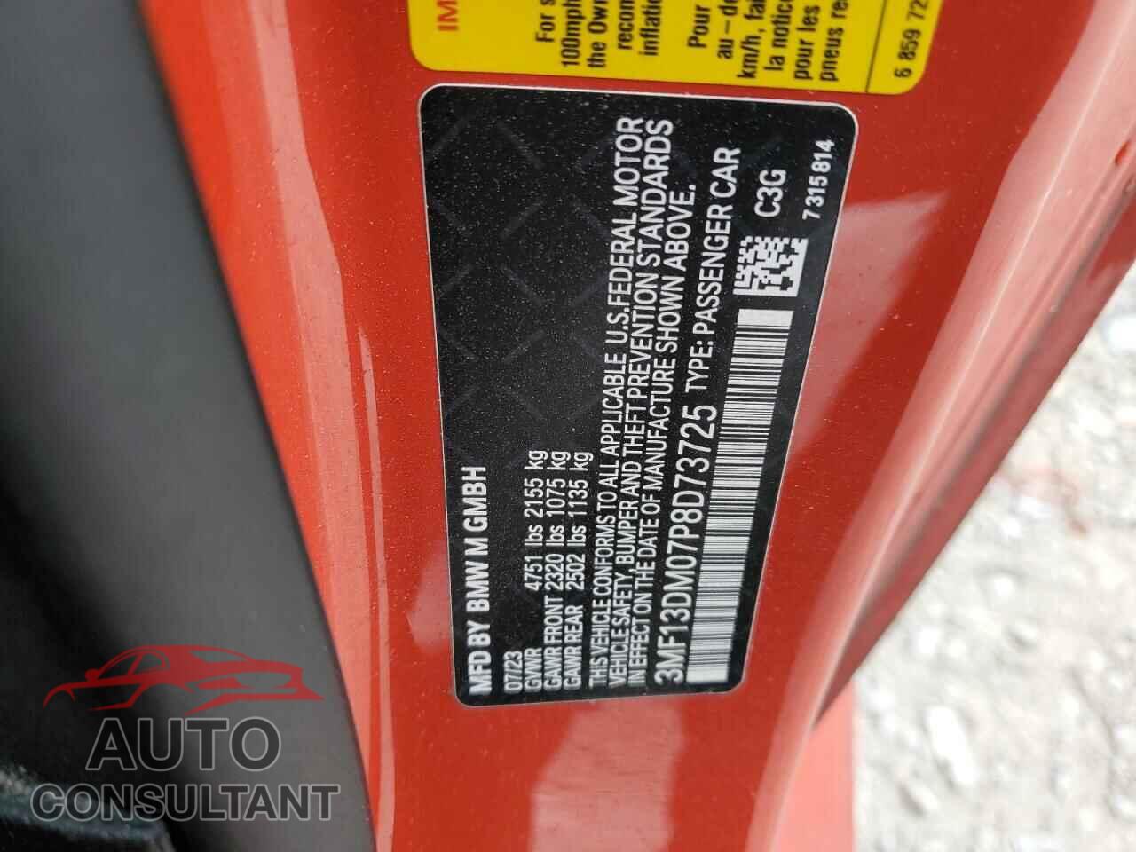 BMW M2 2023 - 3MF13DM07P8D73725