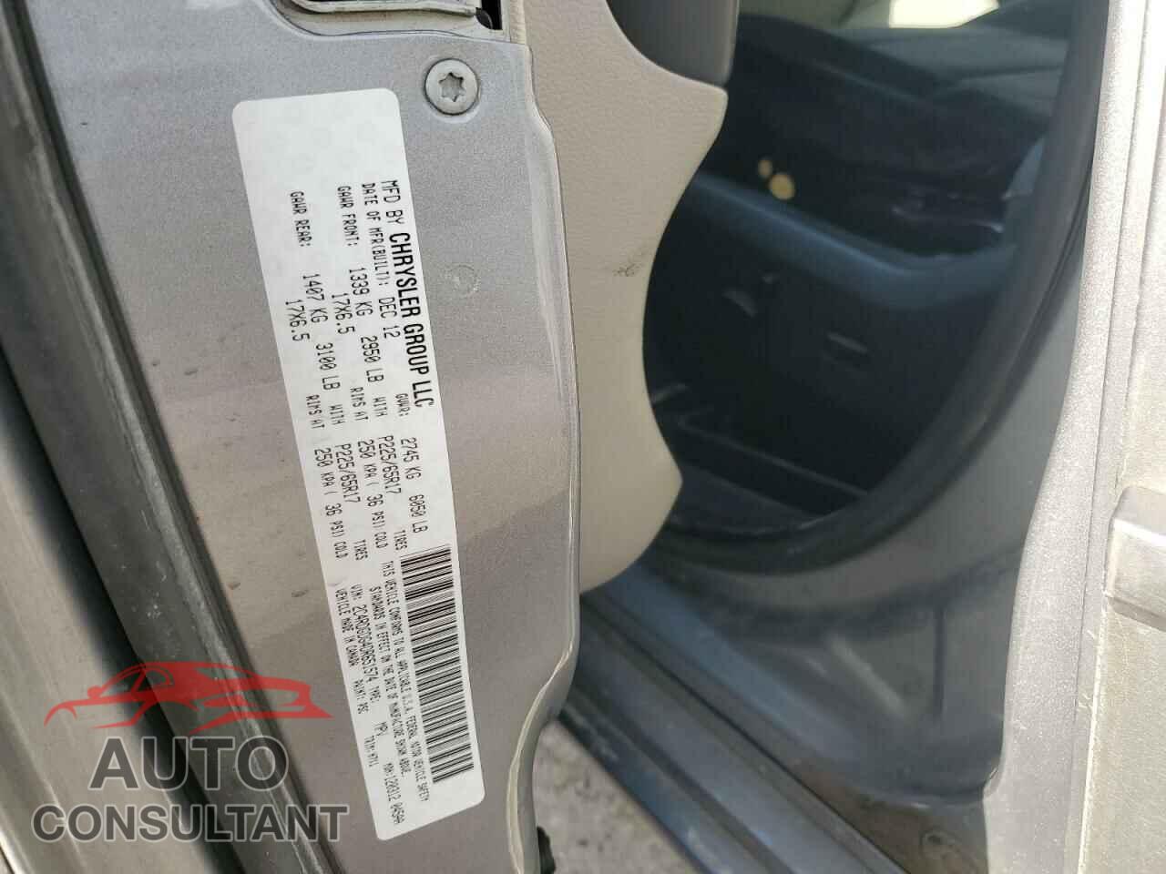 DODGE CARAVAN 2013 - 2C4RDGDG4DR651574