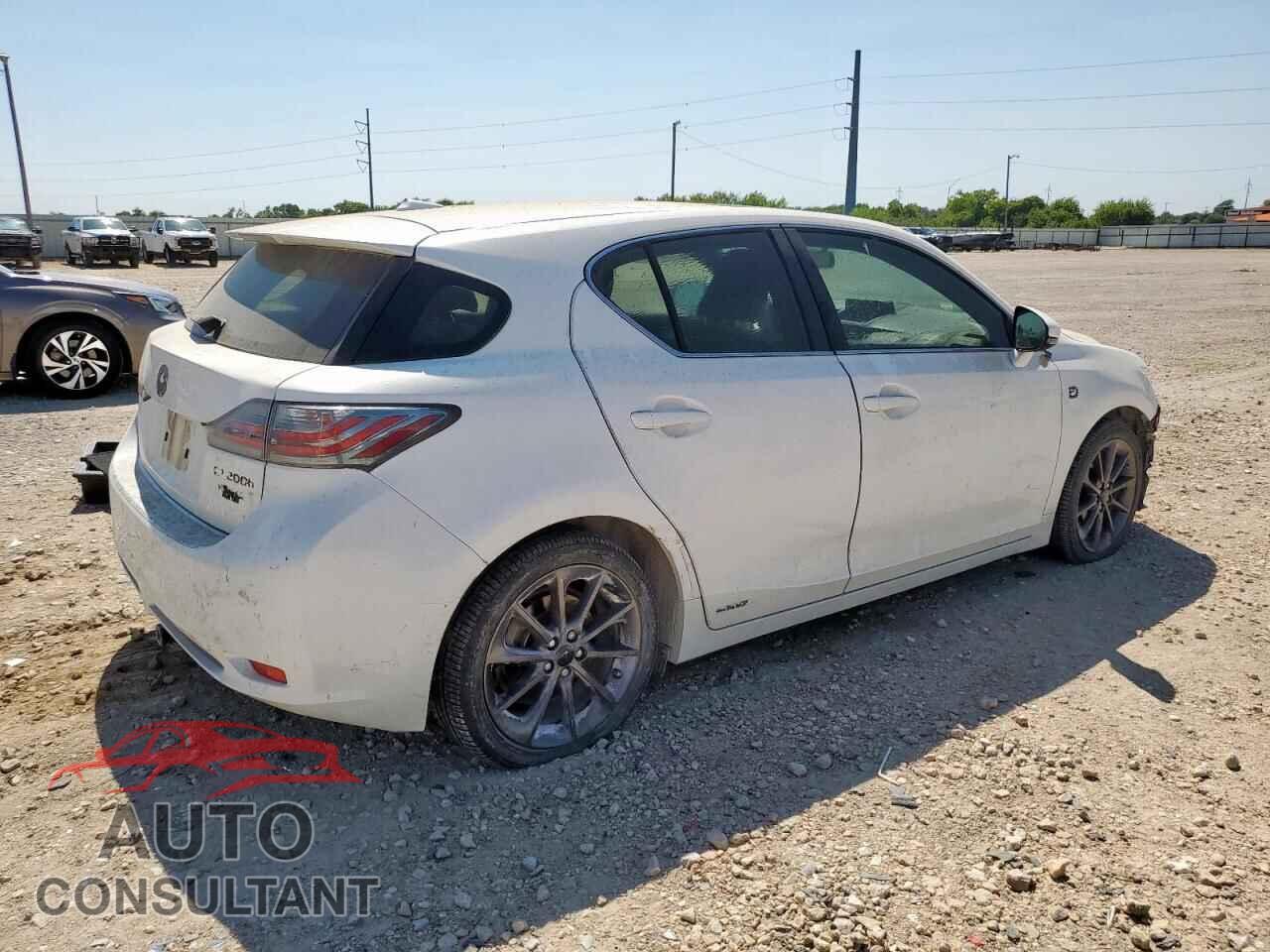 LEXUS CT 200 2012 - JTHKD5BHXC2101289