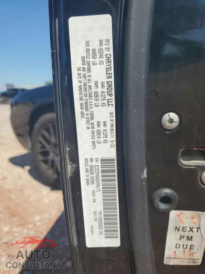 DODGE CHALLENGER 2013 - 2C3CDYAG4DH704171